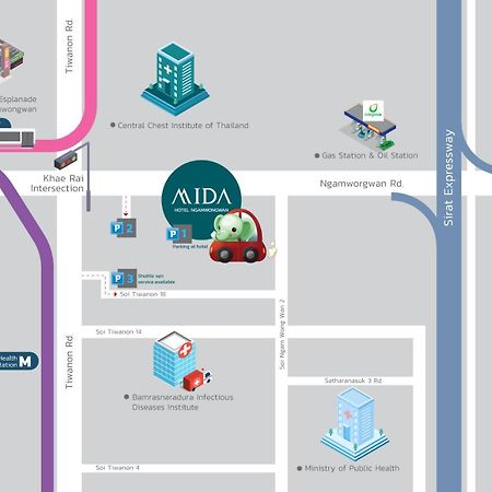 Mida Hotel Ngamwongwan - Sha Plus Nonthaburi Kültér fotó